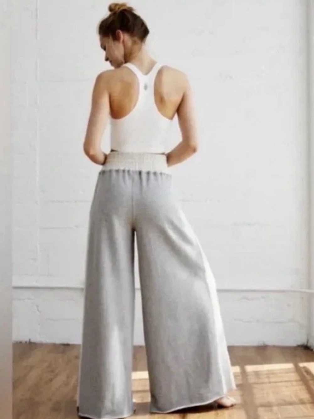 FP Movement by Free People Upbeat Two-Tone Wide Leg Lounge Pants- M - Picture 2 of 11